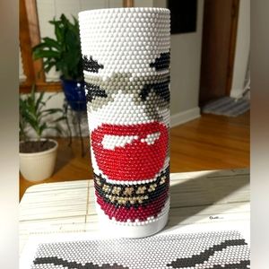 20oz Steel tumbler, Clown Rhinestones Hand Made